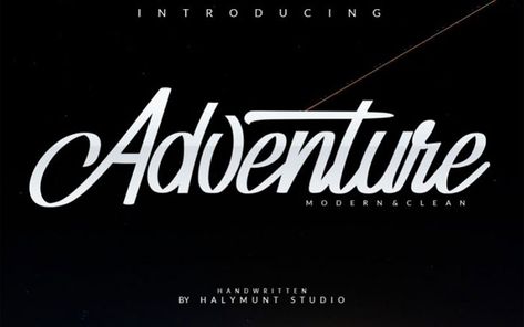 Adventure font examples for those outdoorsy projects Adventure Font, Fonts Bold, Adventure Fonts, Bold Script Font, Handwritten Quotes, Waterfall Adventure, Modern Script Font, Signature Fonts, Script Logo