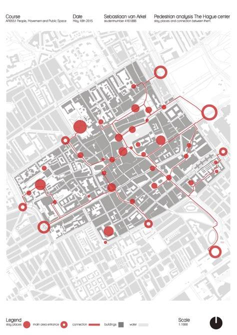 People, Movement and Public Space on Behance Urban Design Architecture Public Spaces, Public Space Analysis, Qgis Map Design, Masterplan Diagram, Site Analysis Diagram, Architectural Mapping, Space Diagram, Urban Mapping, Site Analysis Architecture