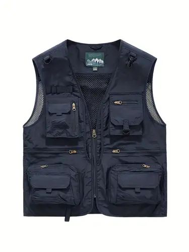 Temu Gilet Cargo, Popular Jeans, Cargo Vest, Fishing Vest, Perfect Cardigan, Tactical Vest, Fish Man, Sporty Casual, Mens Vests