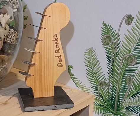 Small Woodworking Projects Guitar Pick Storage, Guitar Shelf, Music Furniture, Tortoise Design, Guitar Pick Holder, Guitar Headstock, Guitar Picks Personalized, Guitar Stands, Custom Electric Guitars