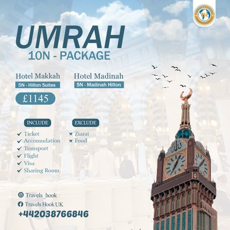 Travelshook provides Umrah #services allow you to travel along in the traditional pilgrim face of unity.We offer helpful advice on everything from flight & booking arrangements to the Umrah rituals themselves #umrah #umrahpackage #uk #makkah #madina #المدينة_المنورة #مکہ #Europe Travel Advertising Design, Roll Banner, Standee Design, Hajj And Umrah, Makkah Madina, Skin Care Basics, Helpful Advice, Travel Advertising, Flight Booking