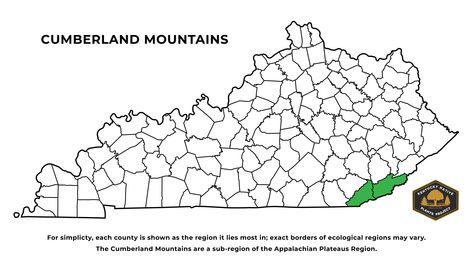 cumberland mountains region county map Plant Projects, County Map, Native Plants, Ecology, Kentucky, Nativity, Map, Plants, Flowers