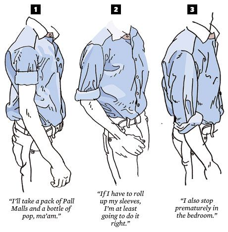 18 Incredibly Simple Things Any Man Can Do To Look Better: For the business casual set: forgo your short-sleeved dress shirts for rolled-up long-sleeved ones. Mode Tips, Design Jersey, Casual Man, Men Style Tips, Mans World, Roll Up Sleeves, Well Dressed Men, Gentleman Style, Mens Casual Outfits