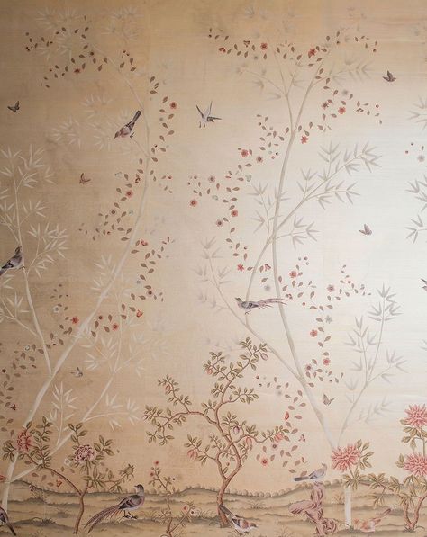 Fromental Wallpaper, Inspiring Wallpapers, Printed Wallpaper, Ancient Paintings, Hand Painted Wallpaper, Bamboo Garden, Sleepy Time, Chinoiserie Wallpaper, Bird Wallpaper