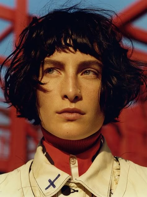 Heather Kemesky, Jamie Hawkesworth, Black Hairstyles With Weave, Androgynous Hair, Side Part Hairstyles, Love Magazine, Anatomy Poses, Face Expressions, Hair Reference