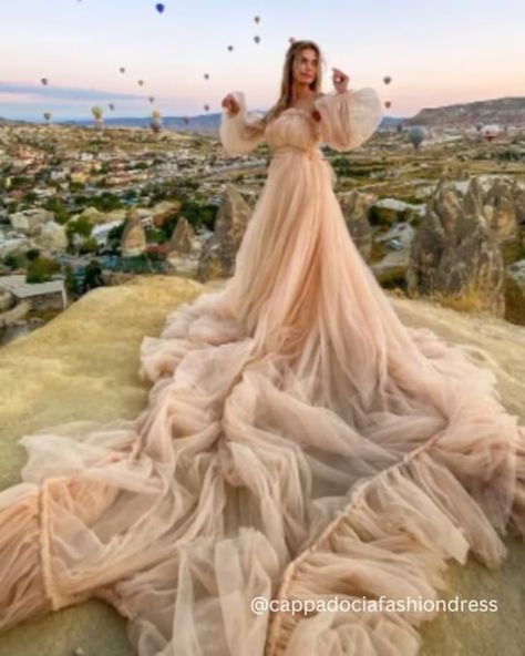 Tulle Photoshoot, Santorini Flying Dress, Long Train Dress, Maternity Gowns For Photoshoot, Infinity Gown, Tulle Gowns, Dress For Photoshoot, Flying Dress, Train Dress