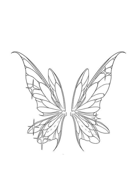 Unique Tattoos For Women Small Meaningful Ideas, Fairy Wing Outline, Tattoo Ideas Motivation, Fairy Sternum Tattoo, Butterfly Wing Back Tattoo, Sui̇ci̇deboys Tattoos Ideas, Fairy Wings Outline, Fairy Butterfly Tattoo, Fairy Wing Back Tattoo