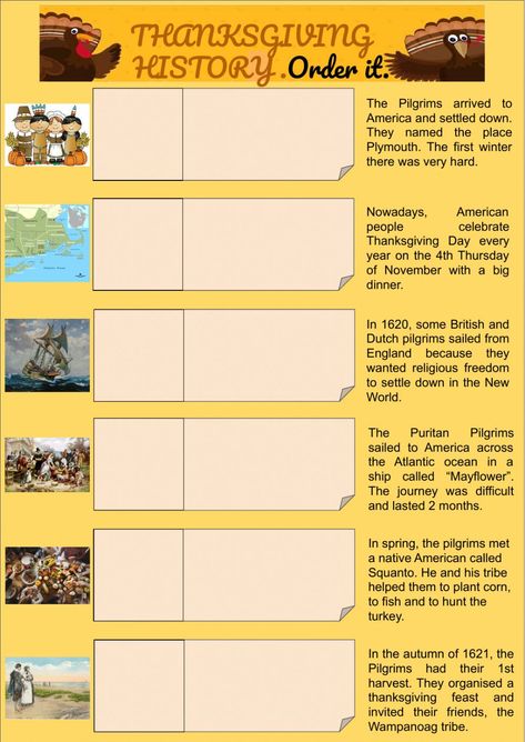 Thanksgiving Curriculum, Thanksgiving Interactive, Thanksgiving Crossword, Thanksgiving Timeline, Thanksgiving History, History Worksheets, English As A Second Language (esl), English As A Second Language, Therapy Ideas