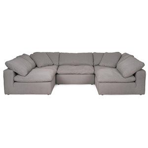 Synergy Home Furnishings Peyton Modular Sectional Open Space Living Room, U Shaped Sectional Sofa, Grey Couches, Modular Couch, Fabric Sectional, U Shaped Sectional, Modular Sectional Sofa, Spare Bedroom, Large Sofa