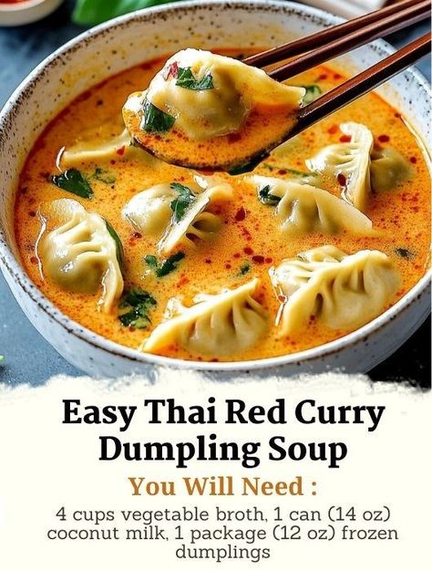 Busy Mom Dinner Ideas, Easy Thai Red Curry, Mom Dinner Ideas, Crockpot Chicken Soup, Squash Soups, Coconut Soup Recipes, Spring Dinners, Green Bean Salad Recipes, Asian Soup Recipes