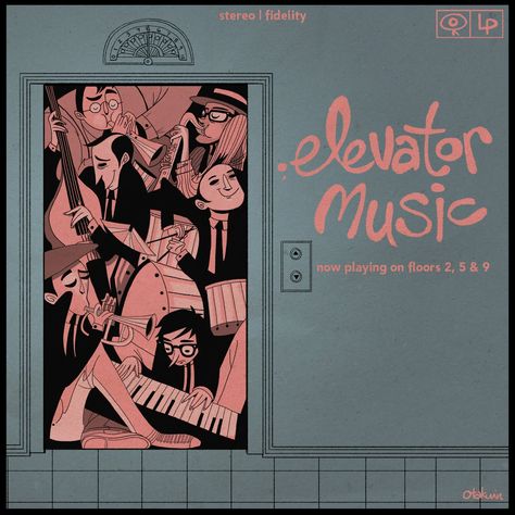 Oliver Akuin Band Playing, Elevator Music, Abstract Graphic Design, Happy December, Music Illustration, Jazz Band, Illustration Art Drawing, Graphic Design Lessons, Ad Art