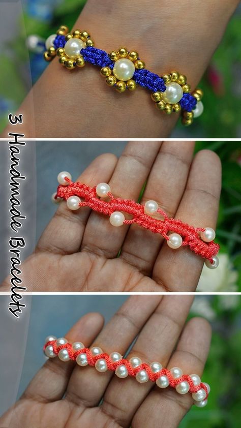 Nylon Bracelets Diy, Nylon Cord Bracelet Diy, Cord Bracelets Diy, Cord Bracelet Ideas, Nylon Cord Bracelet, Cord Bracelet Diy, Nylon Cord Bracelets, Macrame Beads, Paracord Tutorial