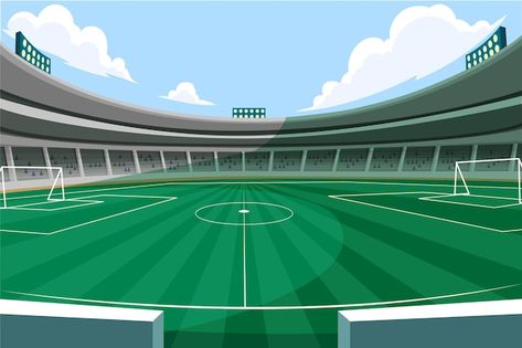 Free vector realistic football field bac... | Free Vector #Freepik #freevector #ball-background #soccer-wallpaper #football-wallpaper #football-league Scary Photography, Football Background, Structural Drawing, Football Illustration, 2d Game Art, Powerpoint Background Design, Computer Backgrounds, Perspective Art, Retro Background