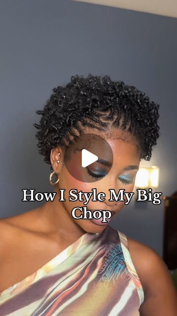 Short Curly Hair Routine, Big Chop Curly Hair, Big Chop Hairstyles, Curly Hair Tutorial, Big Chop, Curly Hair Routine, Short Natural Hair Styles, Hair Routines, Short Curly Hair