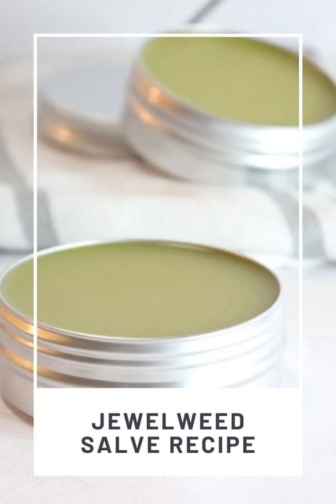 Jewelweed Salve Recipe for Skin Irritations • Confessions of an Overworked Mom Jewelweed Salve, Dry Skin Diy, Diy Soap Recipe, Diy Moisturizer, Salve Recipes, Diy Beauty Recipes, Essential Oil Diffuser Blends, Oil Diffuser Blends, Diy Essential Oils