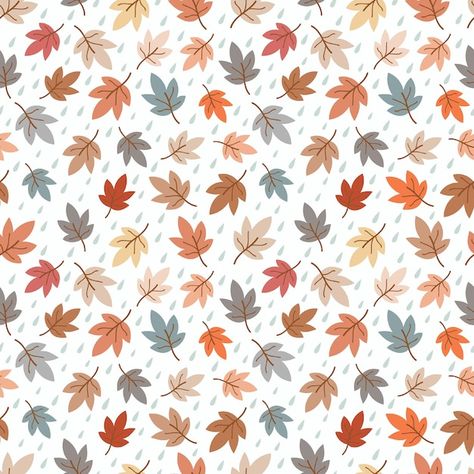 Thanksgiving Seamless Pattern, Simple Leaf Pattern, Autumn Seamless Pattern, Fall Seamless Pattern, Autumn Pattern Illustration, Autumn Pattern Wallpaper, Thanksgiving Prints, Thanksgiving Pattern, Autumn Vector