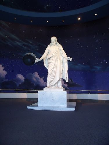 Temple Square, North Visitors' Center, Salt Lake City  11 ft marble 'Christus' statue Lds Church History, Jesus Christ Statue, Inspirational Sculpture, Visitors Center, Temple Square, Jesus Christ Painting, Cross Jesus, California Republic, Lds Temple