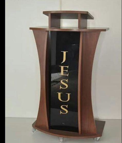 Church Pulpit, Unfinished Wood Furniture, Sofa Table Design, Podium Design, Bible Stand, Boys Furniture, Down Ceiling Design, Church Furniture, Cross Wallpaper