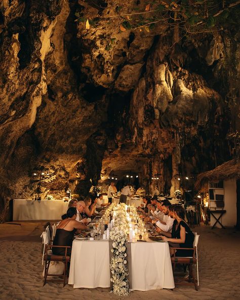 beachside reception in a cave at The Grotto, Rayavadee Resort in Thailand The Grotto, Thailand, Photography