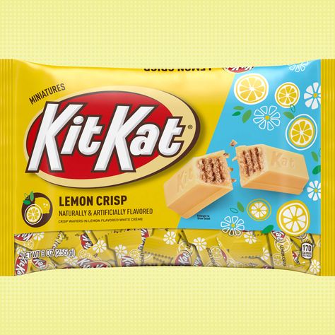 Lemon Crisp, Kit Kat Candy, Kit Kat Flavors, Kit Kat Bars, Giant Candy, Unique Easter, Palm Kernel Oil, Meringue Pie, Bulk Candy