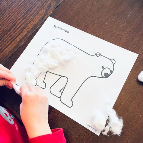 Polar Bear Craft Preschool, Polar Bear Activities, Polar Bear Printable, Polar Bears Preschool, Bear Crafts Preschool, Polar Bear Outline, Polar Bears Activities, Polar Bear Facts, Bear Activities