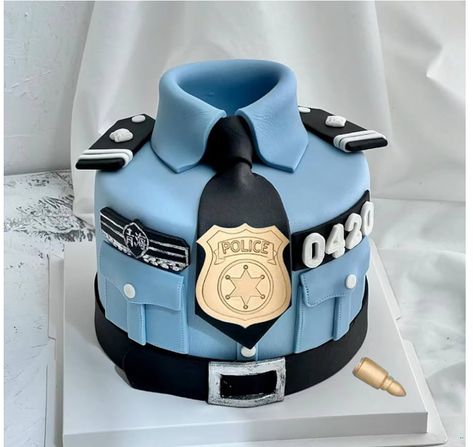 Cake Police Birthday, Cake Police, Police Birthday Cakes, Police Cake, Police Cakes, Police Academy Graduation, Birthday Room, Police Birthday