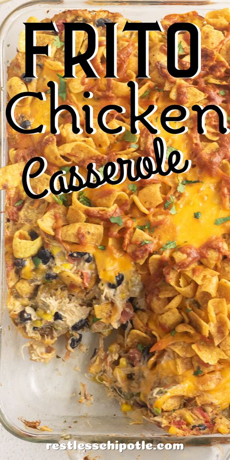 Freeze Ground Beef, Frito Chicken, Easy Recipes For Dinner, Beef Recipes For Dinner Easy, Can Chicken Recipes, Yummy Casseroles, Mexican Food Recipes Easy, Chicken Main Dishes, Dinner Easy