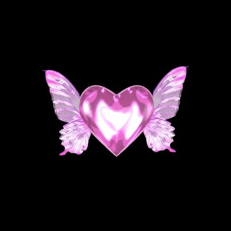 Y2k Heart Aesthetic, Pink And Purple Icons, Pink Y2k Widget, Butterfly Icon Aesthetic, Pink Hearts Aesthetic, Y2k Icons Png, Pink Y2k Icon, Pink And Black Icons, Black And Pink Icons