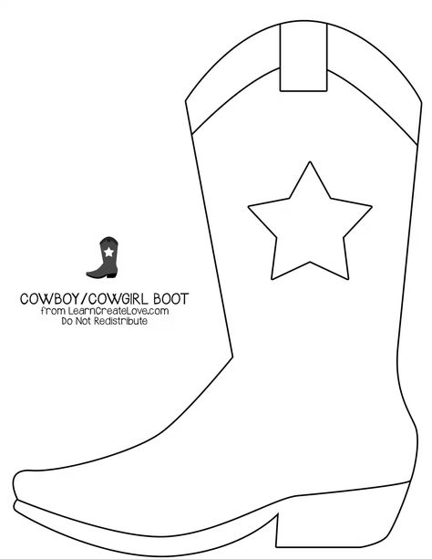 Diy Cowboy Boot Stocking, Cowboy Boot Christmas Stocking Pattern, Felt Cowboy Boot Ornament, Cowboy Boot Coloring Page, Cowboy Boot Template Free Printable, Cowboy Boot Ornaments, Cowboy Boot Stocking Pattern Free, Cowboy Boot Template, Cowboy Boot Outline