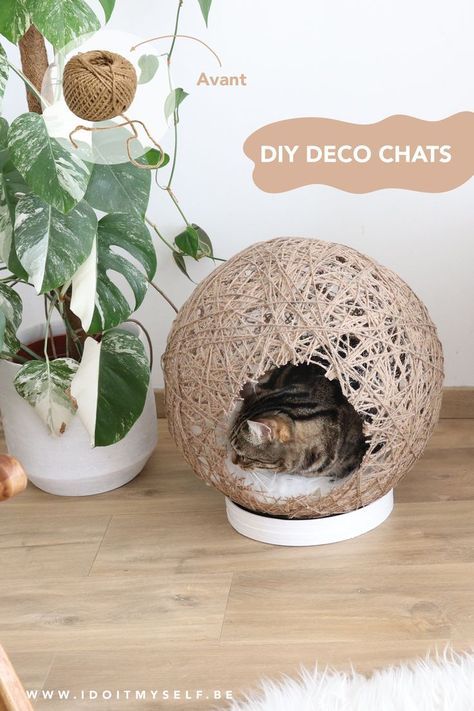 Diy Chat, Princess Bedrooms, Chat Diy, Cat House Diy, Diy Cat Toys, Cats Diy Projects, Diy Ikea Hacks, Cat Scratching Post, Fun Hobbies