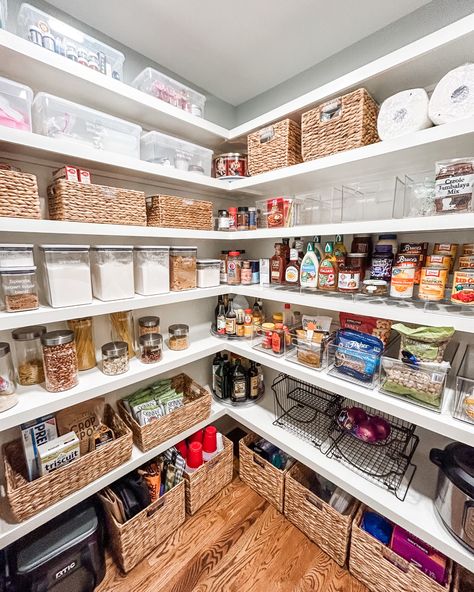 Pictures of our clients' beautiful pantries just never get old. 😍

We took this pantry from kind of chaotic to a super functional place that made our client text us: Love love love it!!

🌟 Shop this post at link in bio!

#kitchen #kitchengoals #kitchenorganization #kitcheninspo #pantry #pantryorganization #organizing #professionalorganizing #organizinginspiration #organizinggoals #getorganized #organized #nashville #nashvilleorganizing #movingconcierge #unpackingnashville #movingtonashville Realistic Pantry Organization, Beautiful Pantries, Realistic Pantry, Pantry Organization Hacks, Beautiful Pantry, Pantry Baskets, Organized Pantry, Pantry Ideas, Kitchen Pantry Design