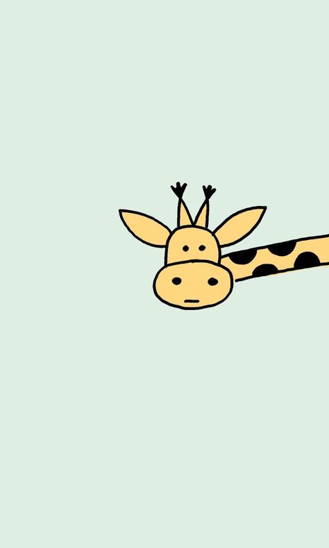 Giraffe Wallpaper, Cartoon Giraffe, Wallpaper Doodle, Cute Desktop Wallpaper, Simple Iphone Wallpaper, Funny Phone Wallpaper, Cartoon Wallpaper Iphone, Cute Simple Wallpapers, Cool Wallpapers Cartoon