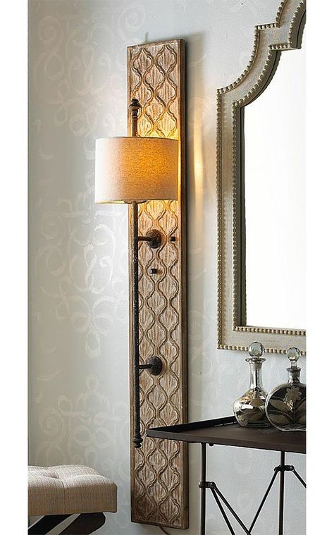 Make Your Own Elegant Wall Sconces Tuscan Walls, Sconces Fireplace, Interior Wall Sconces, Wall Sconces Living Room, Sconces Living Room, Crystal Wall Sconces, Wooden Panel, Wall Sconces Bedroom, Sconces Bedroom