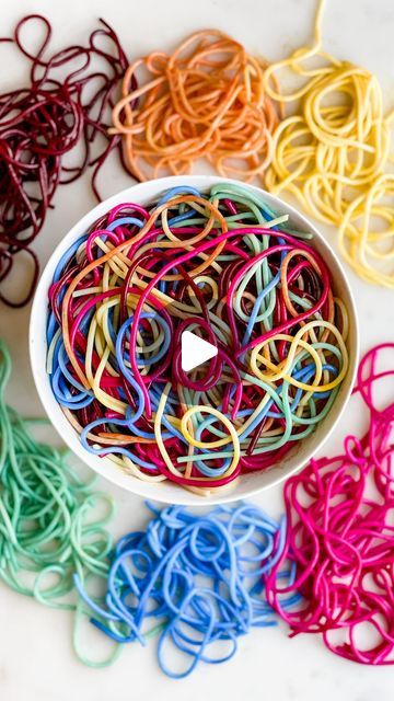 Stephanie Niemis on Instagram: "Kids don’t like corned beef and cabbage? This Rainbow Pasta was a huge hit with my little leprechauns! All you need is pasta and natural dye, and you have this colorful St. Patrick’s Day meal!

⭐️Follow for more fun, festive recipes ⭐️

🌈 Rainbow Pasta 🌈
Ingredients:
- 1 lb pasta (I used white rice pasta)
- Natural dye (I used red, yellow, orange, green, blue, and indigo)
- Olive oil or melted butter
Directions:
1. Cook the pasta according to package directions. Meanwhile, fill a sandwich sized ziploc with 2 tbsp of water and 1 tsp of dye.
2. Once pasta has finished cooking, run it under cold water to cool. Then divide the pasta evenly between the food dye bags.
3. Let pasta sit in the bags in the refrigerator until you achieve the desired hue. I found tha Rainbow Pasta, Festive Recipes, Corned Beef And Cabbage, Beef And Cabbage, Pasta Ingredients, Rice Pasta, Corn Beef And Cabbage, Food Dye, Fun Kids Food