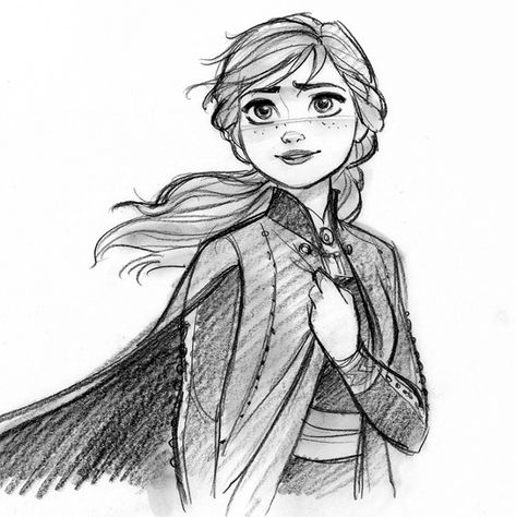 Anna Frozen 2, Frozen Drawings, Frozen Art, Disney Drawings Sketches, Jin Kim, Frozen Disney Movie, Disney Art Drawings, Disney Princess Drawings, Princess Drawings