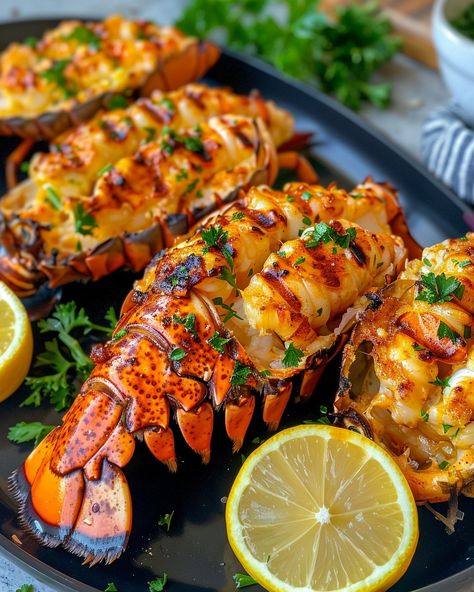 Seafood Pictures, Grilled Lobster Tail, Grilled Lobster, Food Fish, Lobster Tail, Foreign Food, Lobster Recipes, Lobster Tails, Kitchen Shears