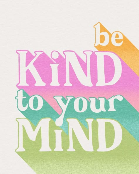 Health Awareness Poster, Positive Quote Poster, Mental Health Campaigns, Social Graphics, Emotions Posters, Posters Classroom, Be Kind To Your Mind, Mental Health Posters, Mental Health Awareness Month