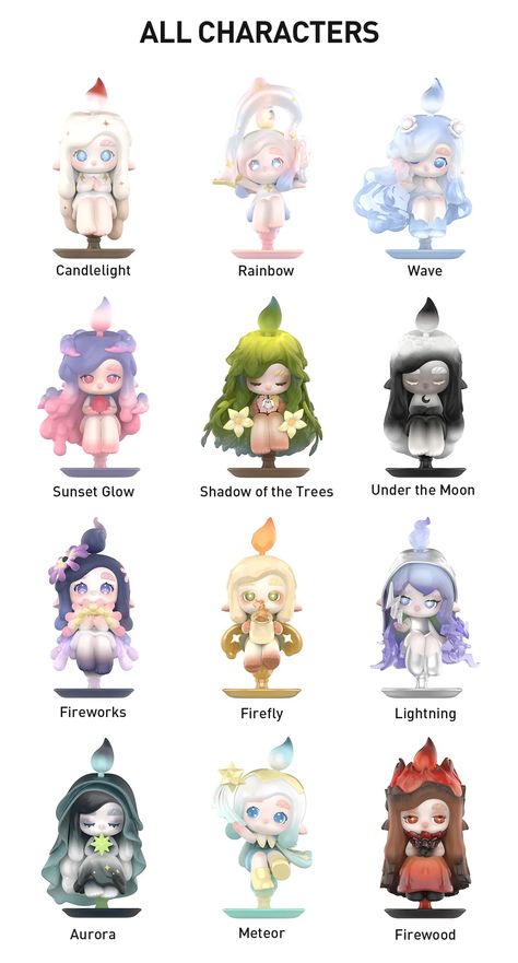 CHAKA Light Sprite Series Figures | Blind Boxes - POP MART (Canada) Beautiful Scenes, Pop Mart, Clay Art Projects, Anime Dolls, Designer Toys, 영감을 주는 캐릭터, Display Screen, New Artists, Vinyl Figures