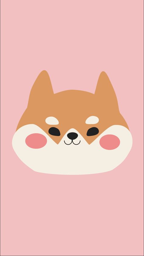 Cute Shiba Inu Drawing, Shiba Illustration, Shiba Wallpaper, Shiba Cute, Shiba Inu Cartoon, 3d Mascot, Raccoon Illustration, Hexagon Wallpaper, Easy Drawing Steps