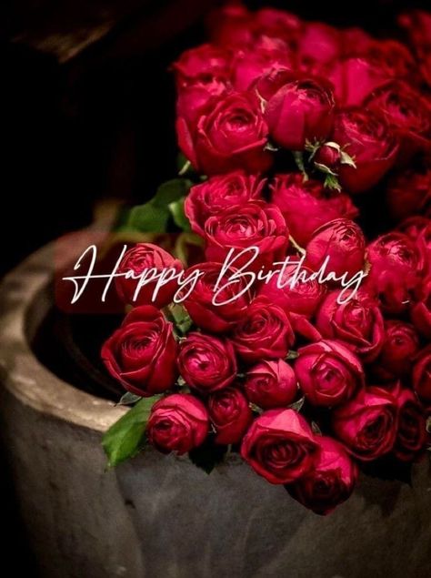 Happy Birthday Images For Him, Happy Birthday Roses, Send To Him, Happy Birthday Wishes Pics, Happy Birthday Flowers Wishes, Birthday Wishes Pics, Birthday Wishes Greetings, Birthday Wishes Flowers, Birthday Greetings Friend