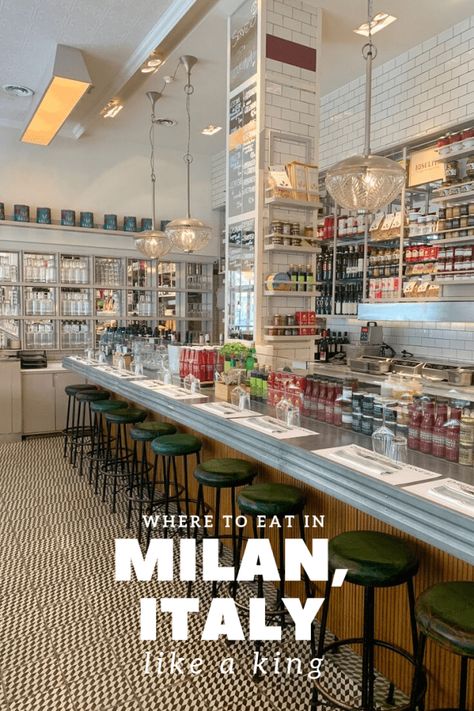 Where to Eat in Milan Italy Best Places To Eat In Milan Italy, Where To Eat Milan, Best Places To Eat In Milan, What To Eat In Milan, Milan Italy Restaurants, Where To Eat In Milan Italy, Shopping In Milan Italy, Milan Restaurant Aesthetic, Best Restaurants In Milan