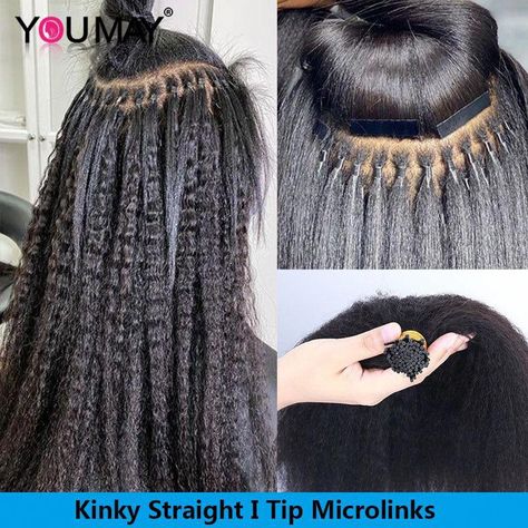 Crochet Weave Hairstyles, Micro Hair Extensions, Microlink Hair Extensions, Micro Link, Bohemian Locs, Two Braid Hairstyles, I Tip Hair Extensions, Black Hair Extensions, Mega Hair