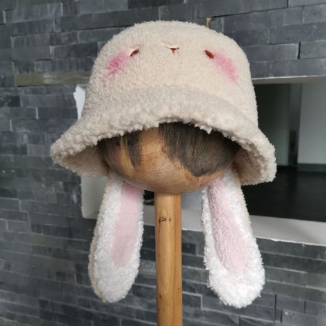 Bunny Bucket Hat, Fluffy Hats, Bunny Fluffy, Fluffy Bunny, Rain Hat, Trapper Hats, News Boy Hat, Bunny Ear, Me Now