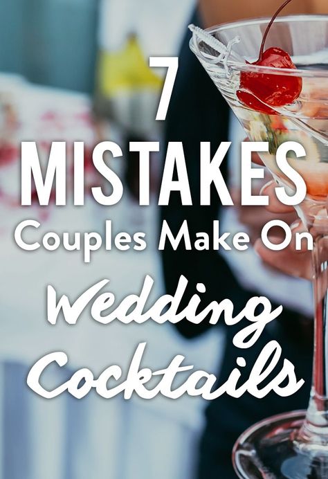 7 Mistakes Couples Make On Wedding Cocktails To make your wedding the best one ever, try to avoid these common mistakes couples make on wedding cocktails. #wedding #honeymoon #bride #groom #bridesmaids #weddingreception #weddingfashion #weddinggowns #weddinghairstyles #weddinggown #bridal #bridalhair Unique Wedding Songs, Cocktails Wedding, Cocktail Cake, Asian Wedding Photography, Cocktail Wedding Reception, Simple Bride, Wedding Honeymoon, Happy Wedding Day, The Wedding Singer