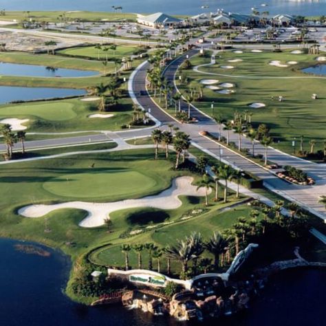 heritage-palms-golf-country-club-fort-myers-fl-aerial Palm Springs Golf Courses, Golf Course Landscape, Golf Courses Beautiful, Golf Tiger Woods, Augusta Golf, Golf Course View, School Vacation, Mini Golf Course, Famous Golf Courses