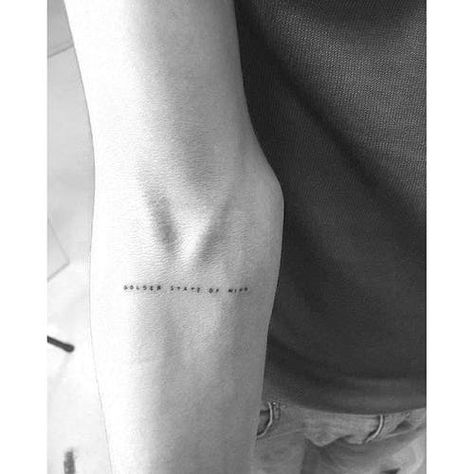 Tattoo uploaded by Xavier | Tiny lettering tattoo by adamexiste. #microtattoo #subtle #minimalist #lettering #adamexiste | 15482 | Tattoodo Minimalist Text Tattoo, Tiny Letter Tattoo, Minimalist Lettering, Letter Tattoo, Minimalist Text, Lettering Tattoo, Text Tattoo, Book Tattoo, Tattoo Lettering