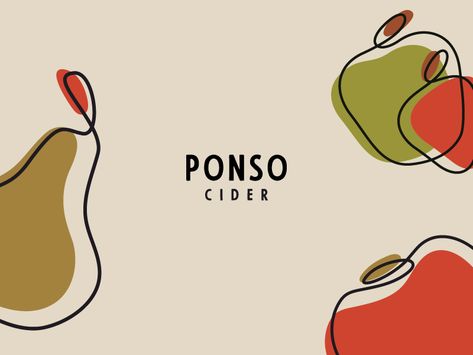 Ponso Cider by mildtravis Cider Festival, Cider Branding, Beer Drawing, Craft Cider, Cider Drinks, Apple Farm, Drinks Logo, Portraiture Art, Beer Fest