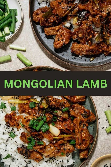 Asian Lamb Recipes, Lamb Chunks Recipes, Mongolian Lamb Recipe, Lamb Stir Fry Recipes, Lamb Stir Fry, Stir Fry Meat, Lamb Marinade, Mongolian Lamb, Stir Fry Dishes