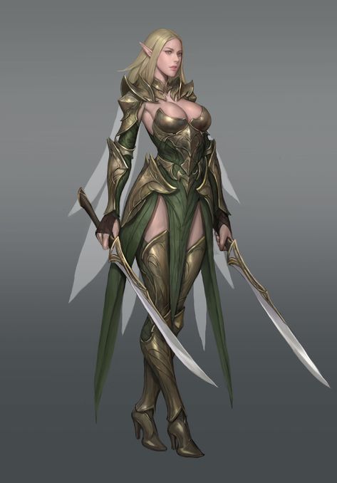 Elf Armor, Elf Warrior, Elf Characters, Female Elf, Elf Art, Female Armor, Wood Elf, Fantasy Armor, Armor Concept