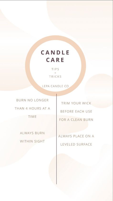 Scented Candle Packaging, Candlemaking Aesthetic, Soy Candle Benefits, Soy Candle Facts, Candle Care Tips, Candle Tips, Candle Scents Recipes, Diy Candles Homemade, Homemade Scented Candles